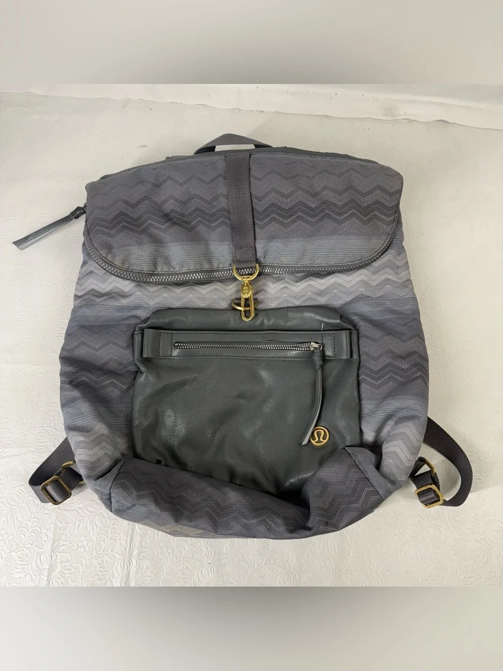E1 Lululemon Kickin’ it Face Forward Backpack Travel School College University